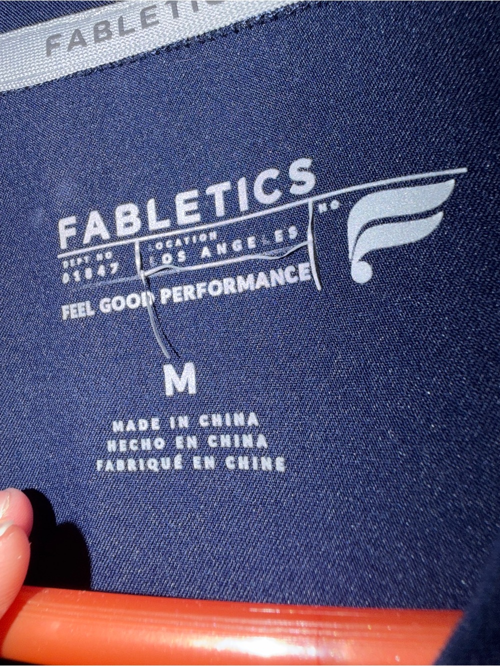 Fabletics Navy Performance Top - Picture 2 of 2